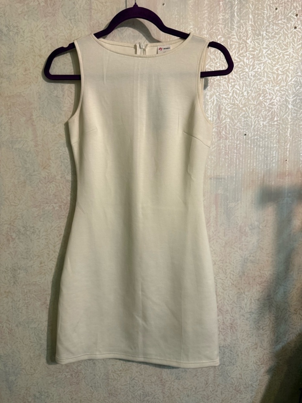 Wiholl Classic Sleeveless White Mini Hour Glass Figure Dress - Timeless Style